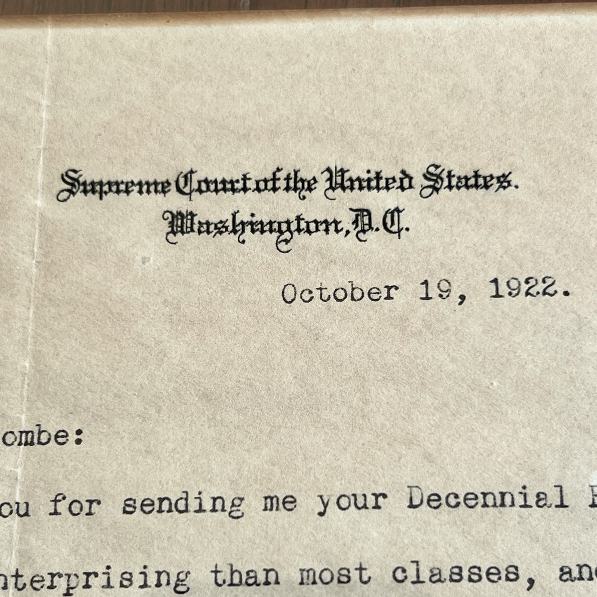 WILLIAM H. TAFT * PSA * Autograph SUPREME COURT Letter SIGNED to "John Marshall"