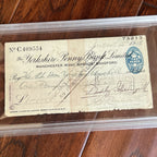 WINSTON S. CHURCHILL * PSA * Autograph BANK CHECK Endorsement Signed * UK PM