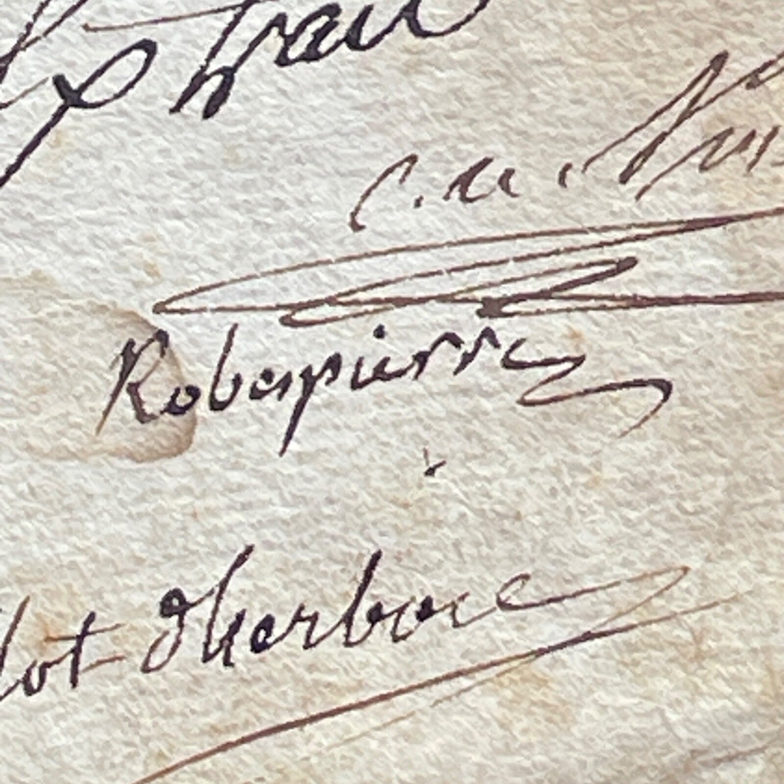 MAXIMILIEN ROBESPIERRE * PSA * Autograph "REIGN OF TERROR" Public Safety SIGNED