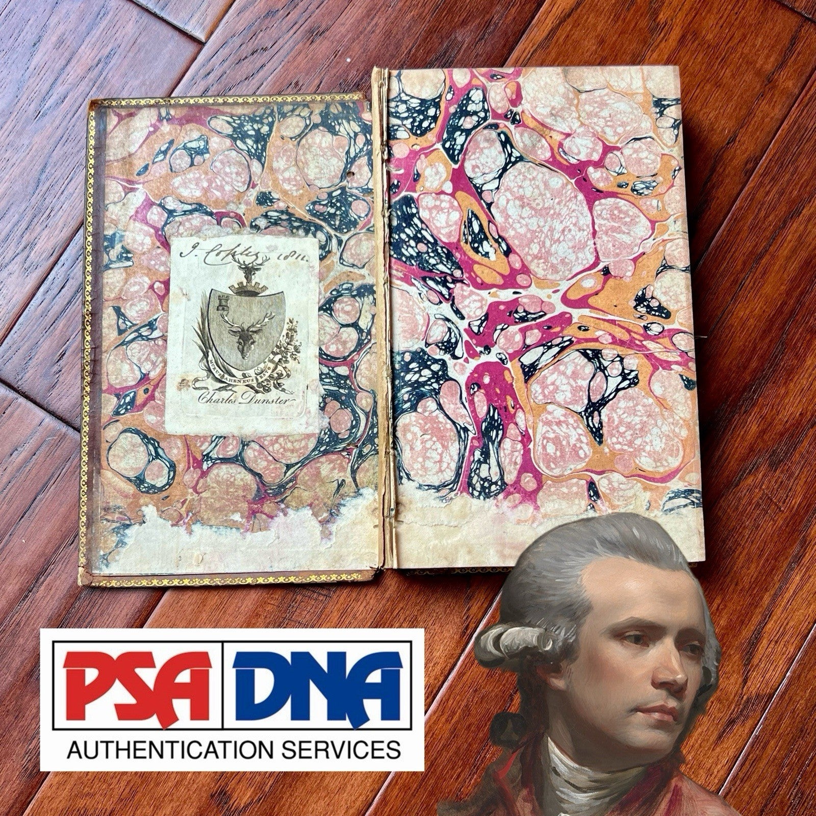 JOHN SINGLETON COPLEY * PSA * Scarce AUTOGRAPH Book Signed Revolutionary War