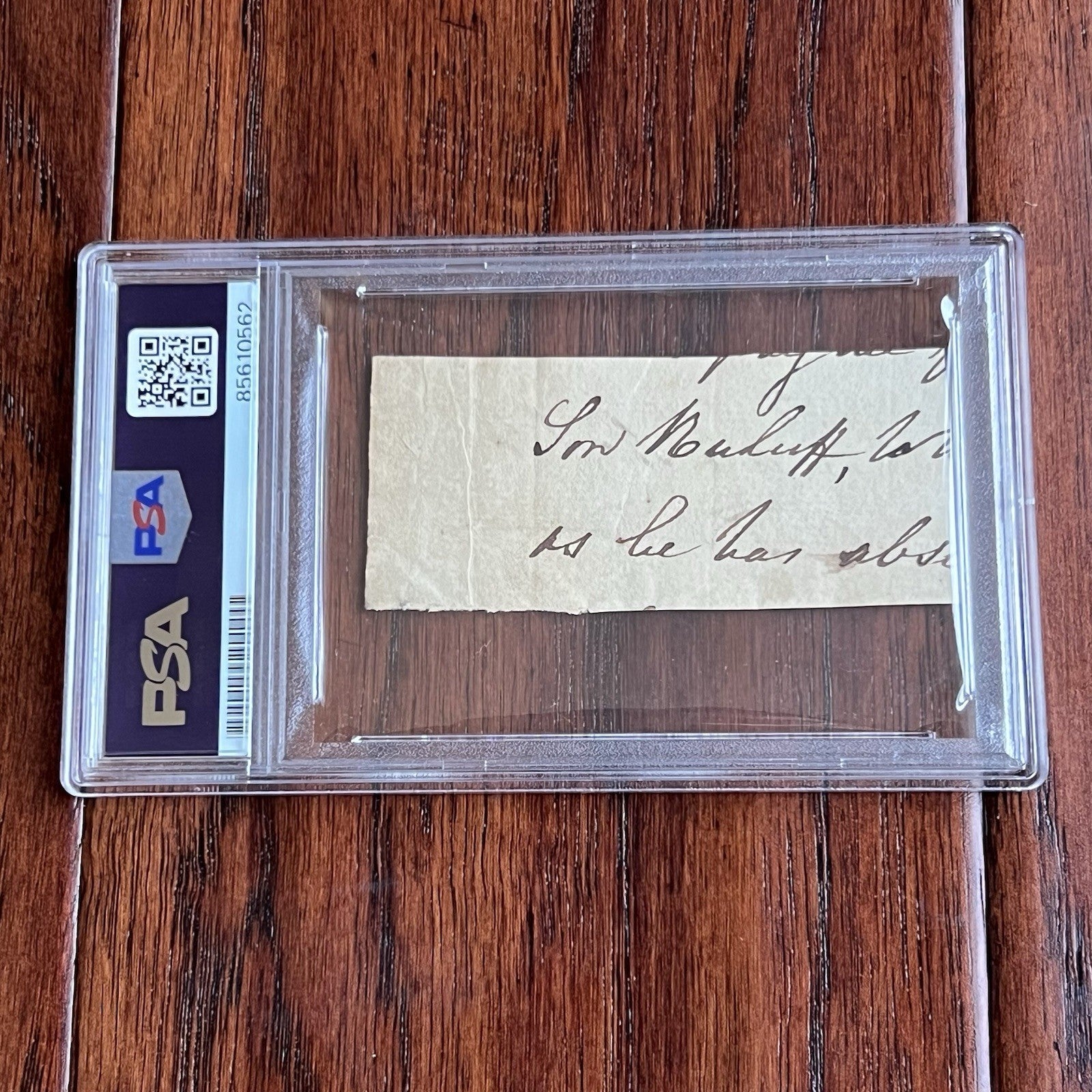 RICHARD STOCKTON * PSA * Autograph Cut NJ DECLARATION Signer Signature Signed *