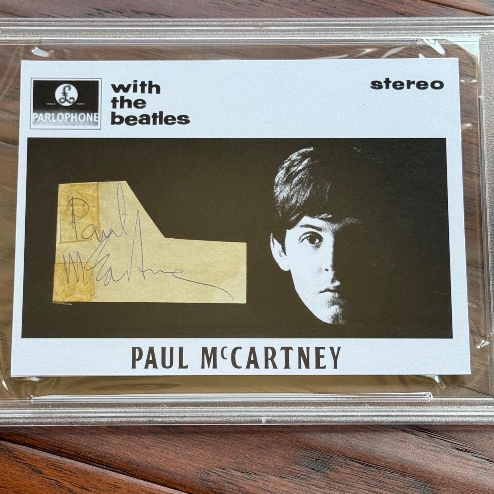 PAUL McCARTNEY * PSA/DNA * Autograph Beatles CUT SIGNATURE CUSTOM CARD Signed