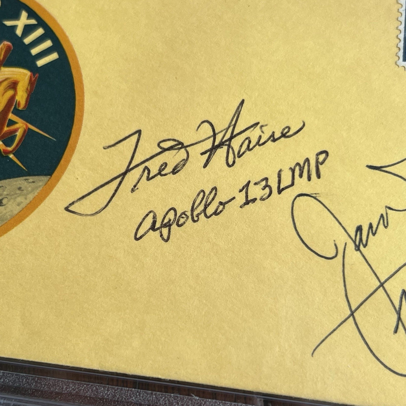 APOLLO 13 * PSA * CREW SIGNED Autograph COMMEMORATIVE Jack Swigert James Lovell