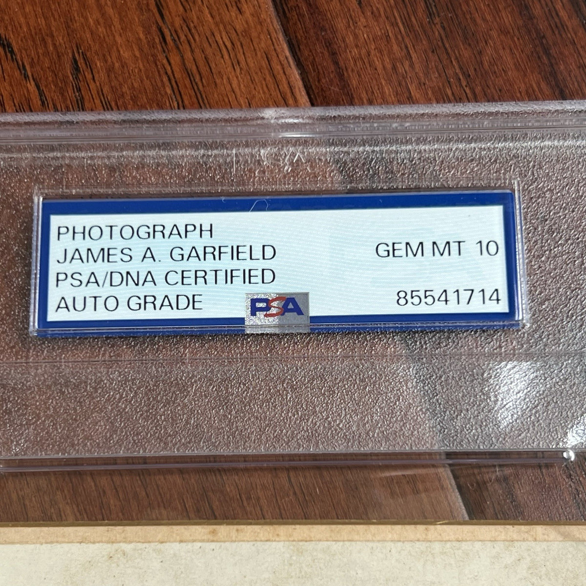 JAMES A. GARFIELD * PSA Gem 10 Graded * Signed Cabinet Card Photograph Autograph