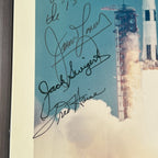 APOLLO 13 * PSA * Crew AUTOGRAPH Launch Photo SIGNED * LOVELL HAISE JACK SWIGERT