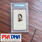 FLORENCE NIGHTINGALE * PSA *  Fine AUTOGRAPH CDV Cut Signature SIGNED * Nurse