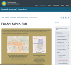SALLY RIDE * Ride Estate Signed COA * Childhood DODGERS Drawing EX: Smithsonian