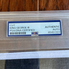 KING GEORGE III * PSA/DNA * Autograph CUT SIGNATURE Engraving Signed * England