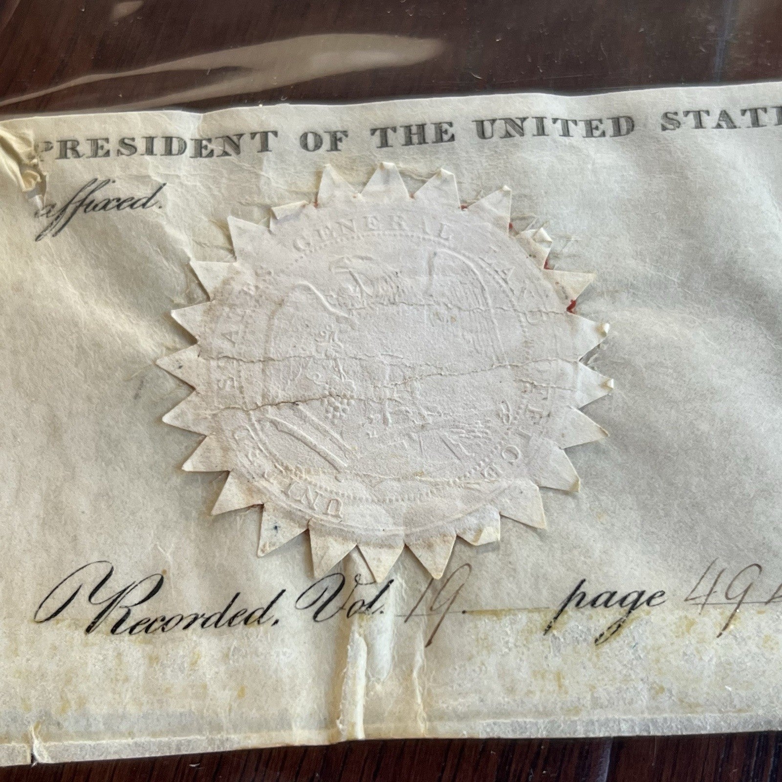 ANDREW JACKSON * PSA * Autograph Cut LAND GRANT Signed as President Signature