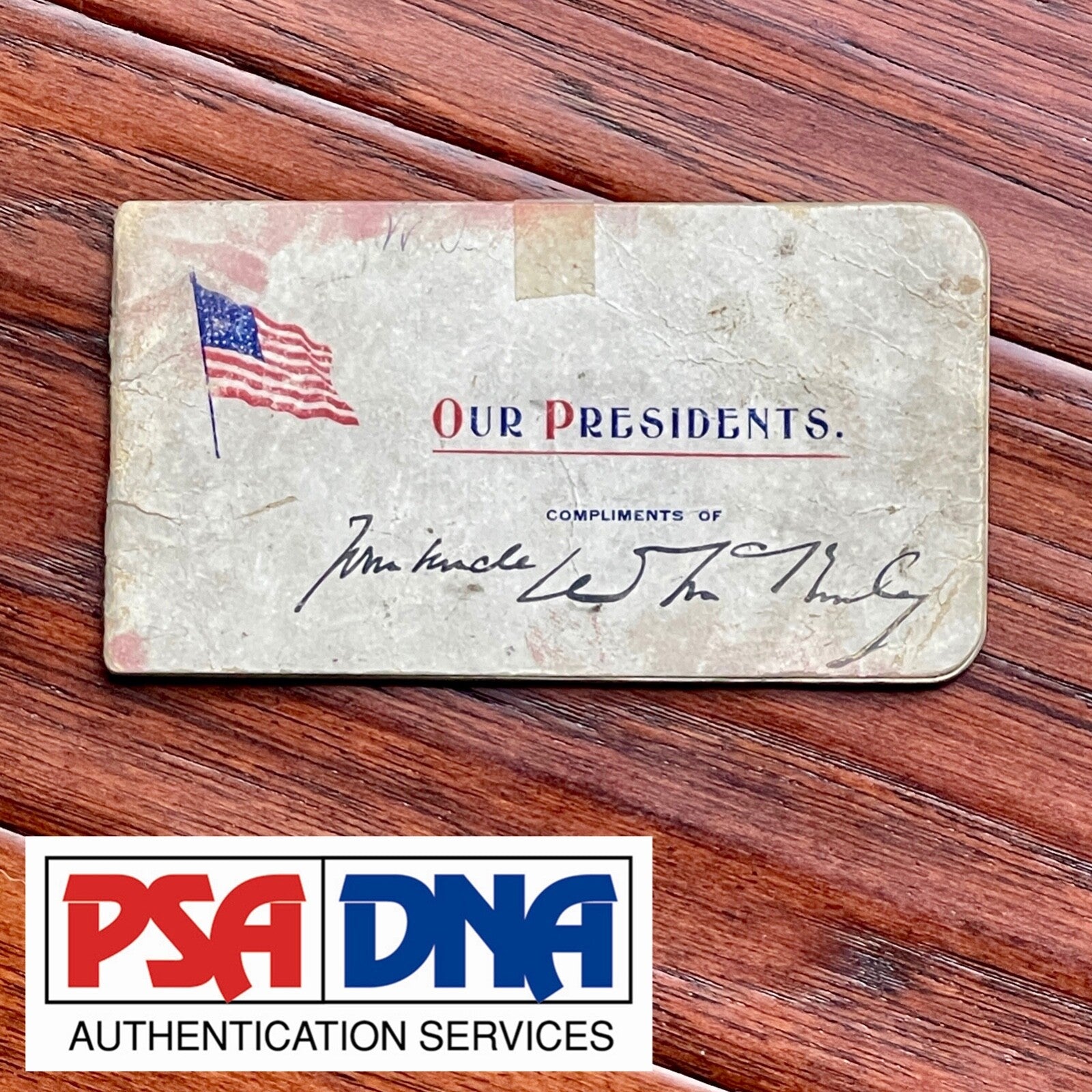 WILLIAM McKINLEY * PSA * Autograph OUR PRESIDENTS Oath of Office booklet SIGNED