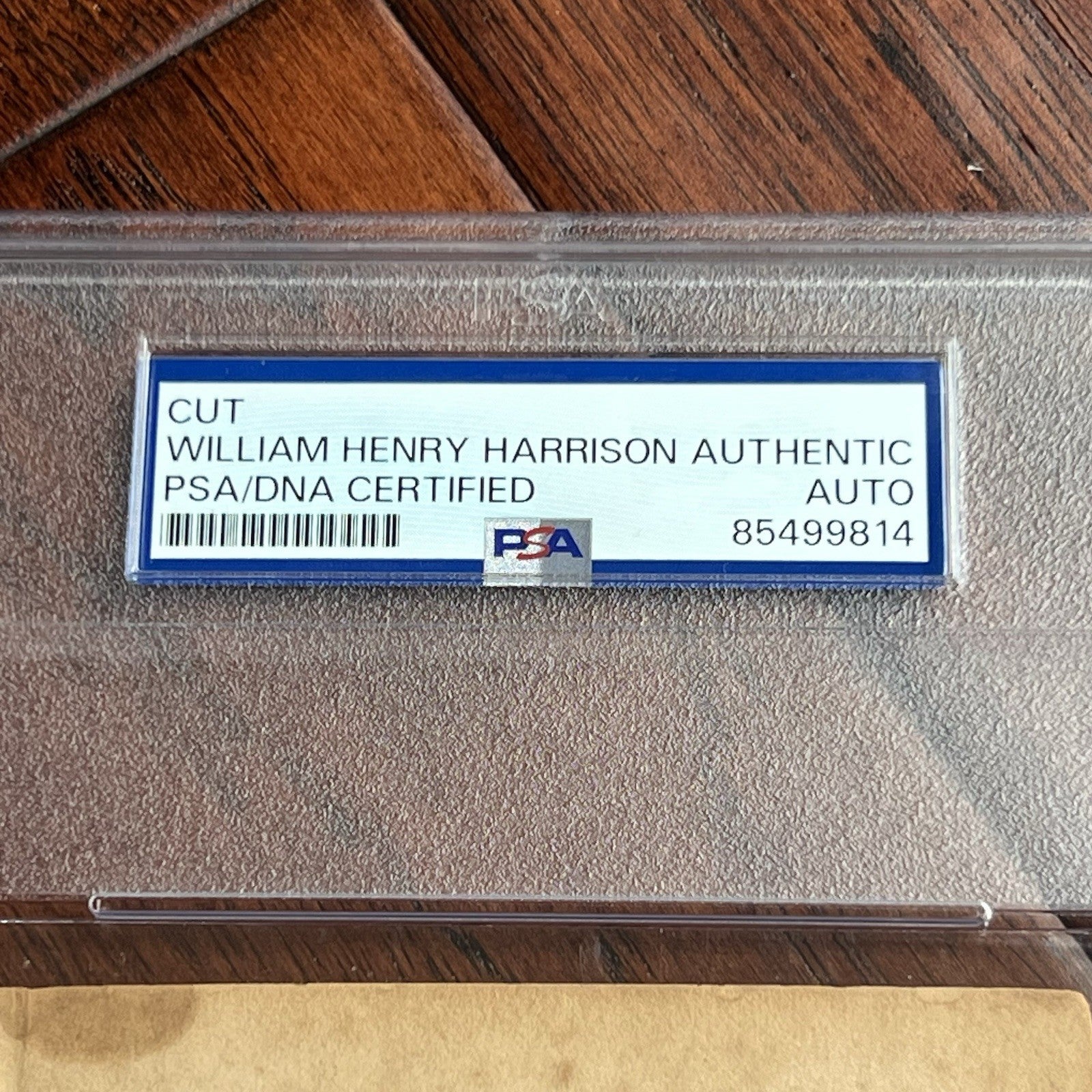 WILLIAM HENRY HARRISON * PSA * Scarce Autograph ENGRAVING Portrait Signed Image