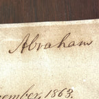ABRAHAM LINCOLN * PSA * Autograph Full Signature Signed Before Gettysburg Speech