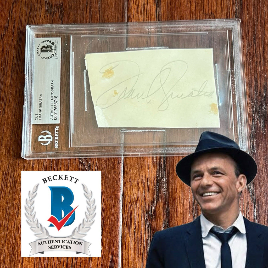 FRANK SINATRA * Beckett BAS * Authentic Cut Signature Autograph From 1940 Signed