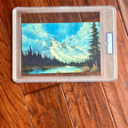 BOB ROSS * PSA * Autograph LANDSCAPE Print PAINTING Signed * Joy Of Painting