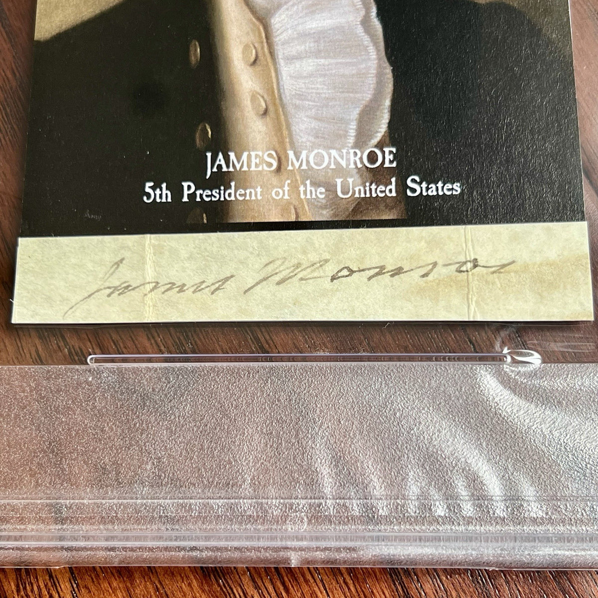 JAMES MONROE * PSA * Autograph Cut Signature CUSTOM CARD Signed