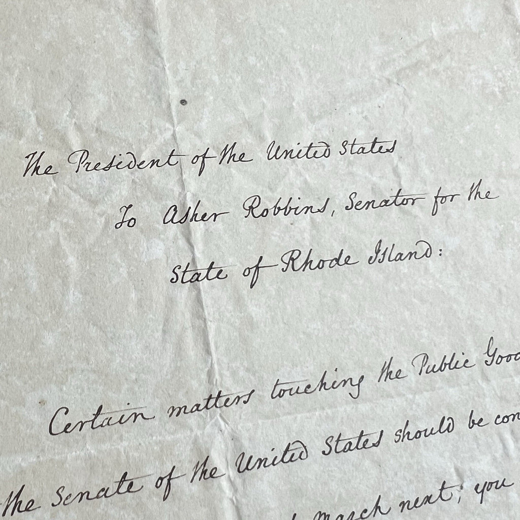 JOHN QUINCY ADAMS * PSA * Letter  Signed CERTIFYING JACKSON'S ELECTION Autograph