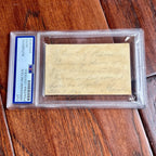 ABRAHAM LINCOLN * PSA * Autograph Note Signed ONE DAY AFTER RE-ELECTION 1864