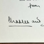 PRINCESS DIANA & KING CHARLES III * PSA * Autograph Family Xmas Card Signed 1983