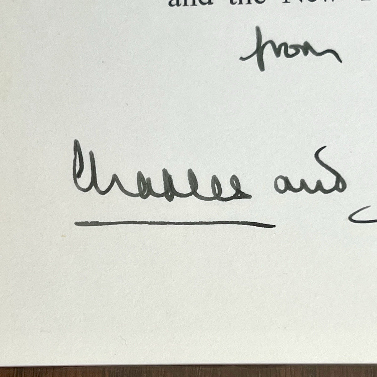 PRINCESS DIANA & KING CHARLES III * PSA * Autograph Family Xmas Card Signed 1983