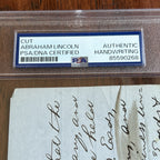 ABRAHAM LINCOLN * PSA * Handwritten LEGAL CASE Cut from an Autograph Doc Signed