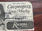CARPENTERS * KAREN + RICHARD * JSA * Autograph Duo Newspaper Ad Signed