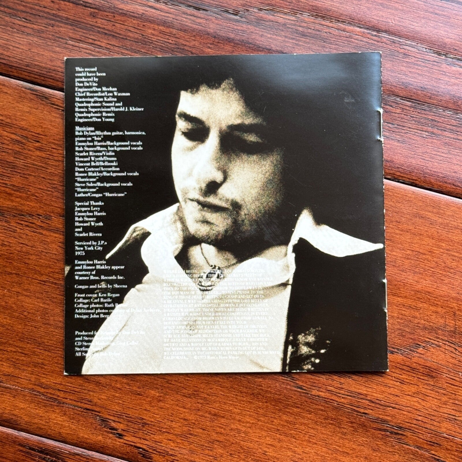 BOB DYLAN * JSA * Autograph "DESIRE" CD Cover Signed * Scarlet Rivera