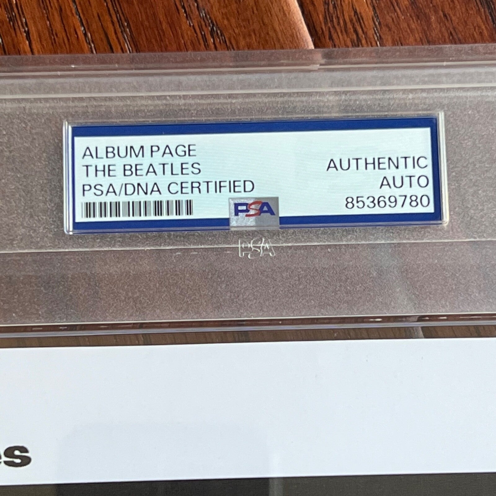 THE BEATLES * PSA * Full Set Autograph Page Signed * John Lennon Paul McCartney