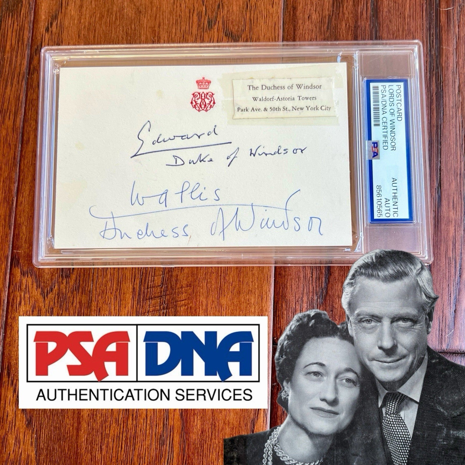 Edward VIII * PSA * Duke & Duchess of Windsor Autograph BUCKINGHAM PALACE Signed