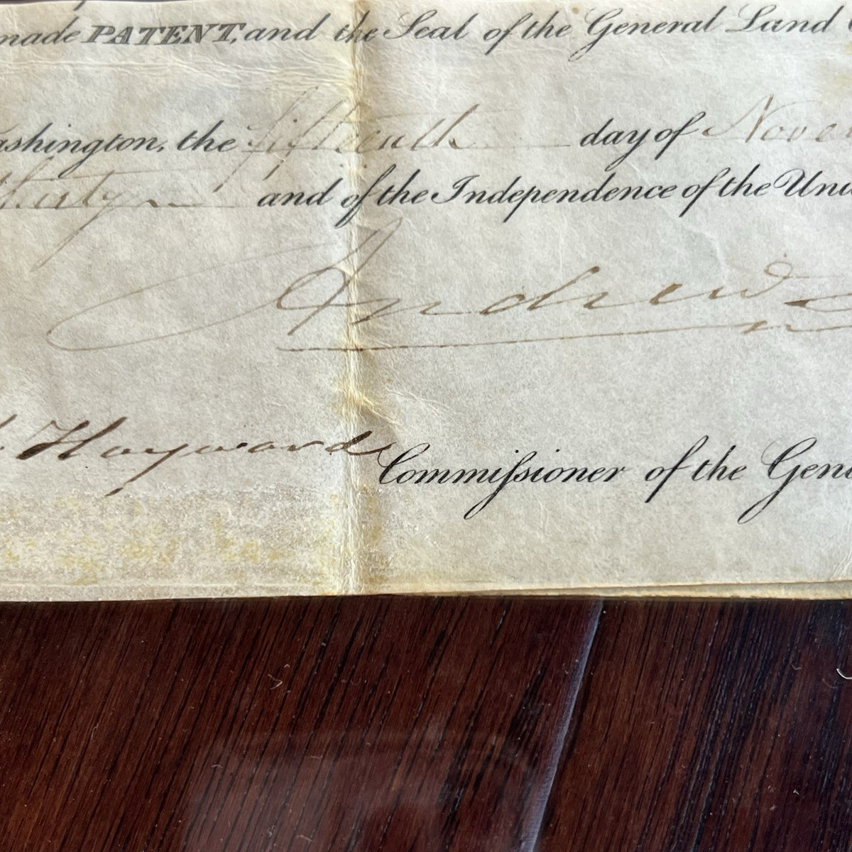 ANDREW JACKSON * PSA * Autograph Cut LAND GRANT Signed as President Signature