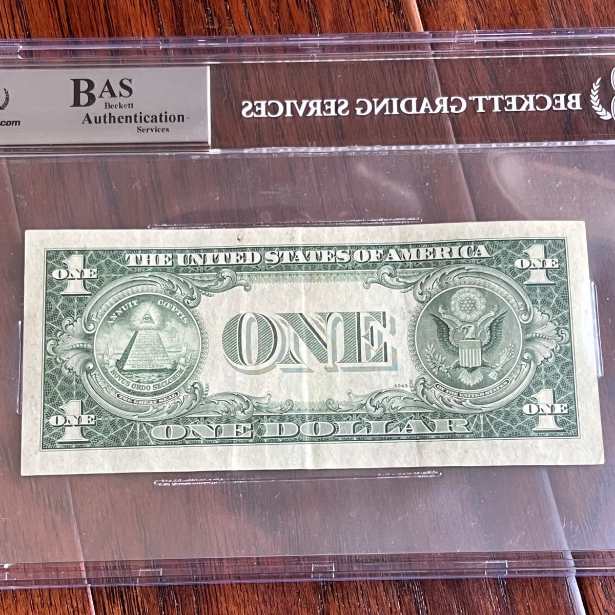 HARRY S TRUMAN * BAS Beckett * Autograph $1 Dollar Bill Signed * BUCK STOPS HERE