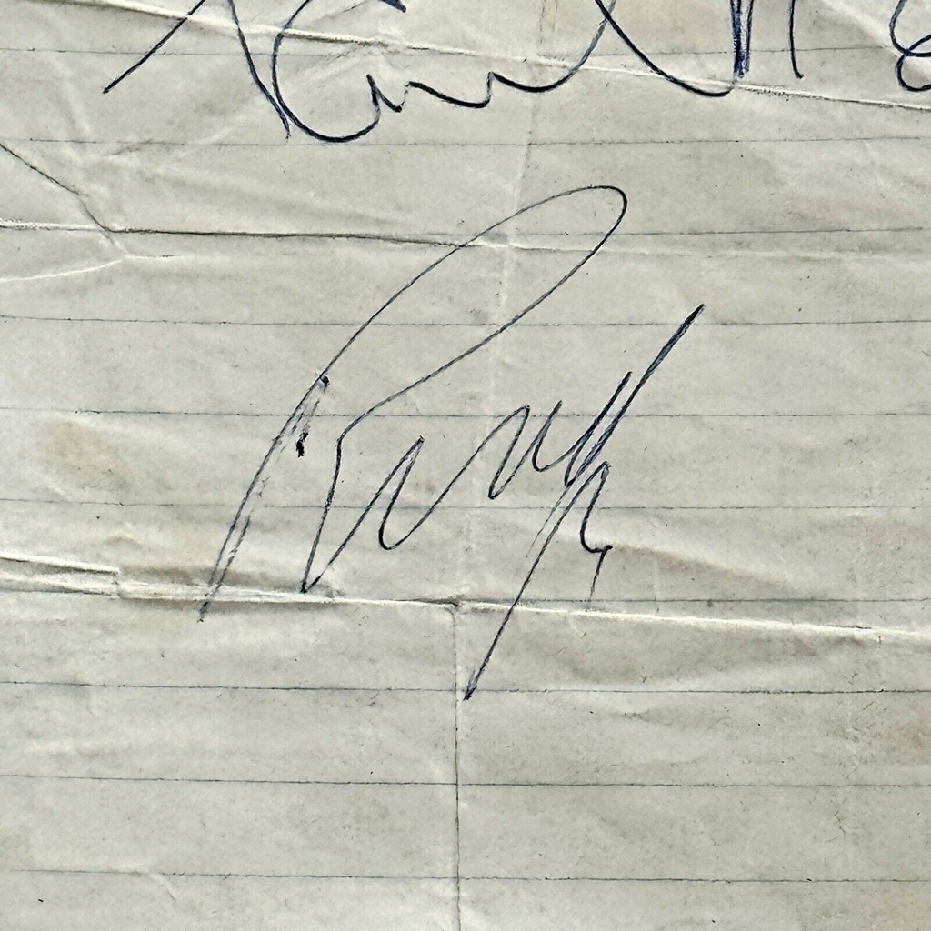 PAUL MCCARTNEY & RINGO STARR * Beckett Bas * PROOF Signed Cut Autograph Beatles