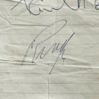 PAUL MCCARTNEY & RINGO STARR * Beckett Bas * PROOF Signed Cut Autograph Beatles