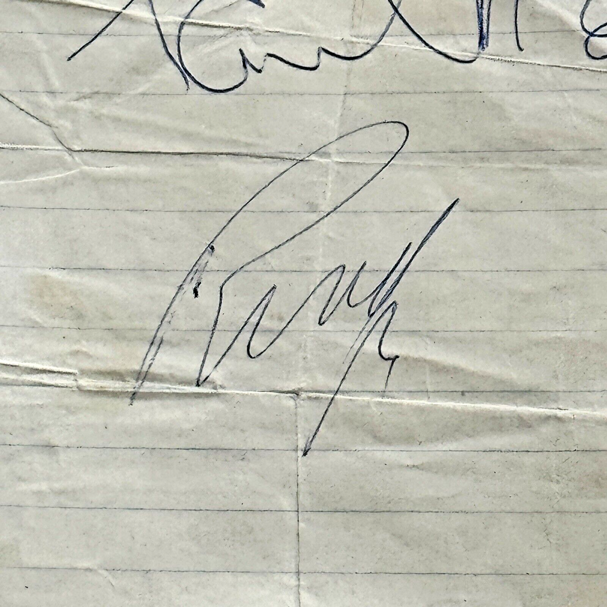 PAUL MCCARTNEY & RINGO STARR * Beckett Bas * PROOF Signed Cut Autograph Beatles