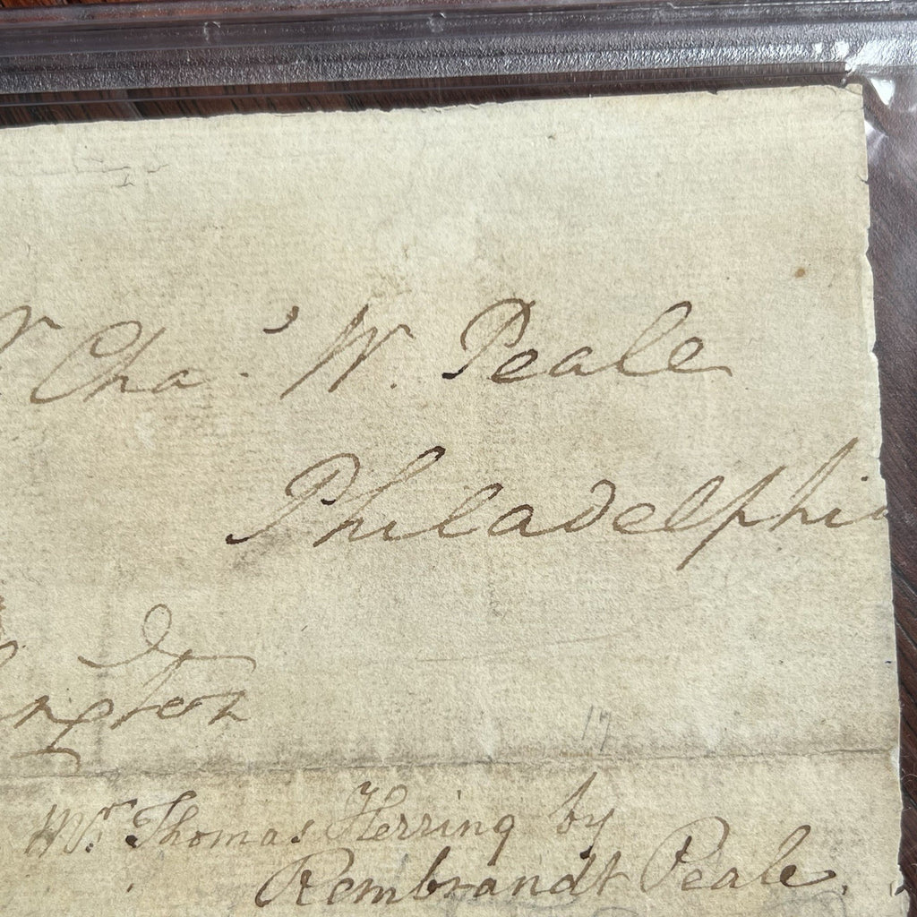 GEORGE WASHINGTON * PSA * Autograph FREE FRANK Signed Plus Rembrandt Peale Sig