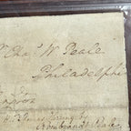 GEORGE WASHINGTON * PSA * Autograph FREE FRANK Signed Plus Rembrandt Peale Sig