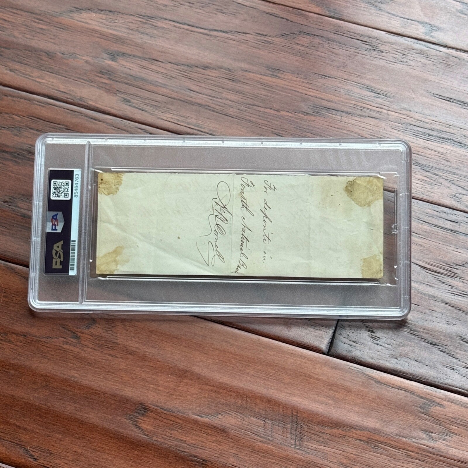 CHESTER ARTHUR * PSA/DNA * Autograph Handwritten Check Signed * NYC 1874