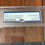 WINSTON S. CHURCHILL * PSA * Autograph Cut Signature CUSTOM CARD Signed