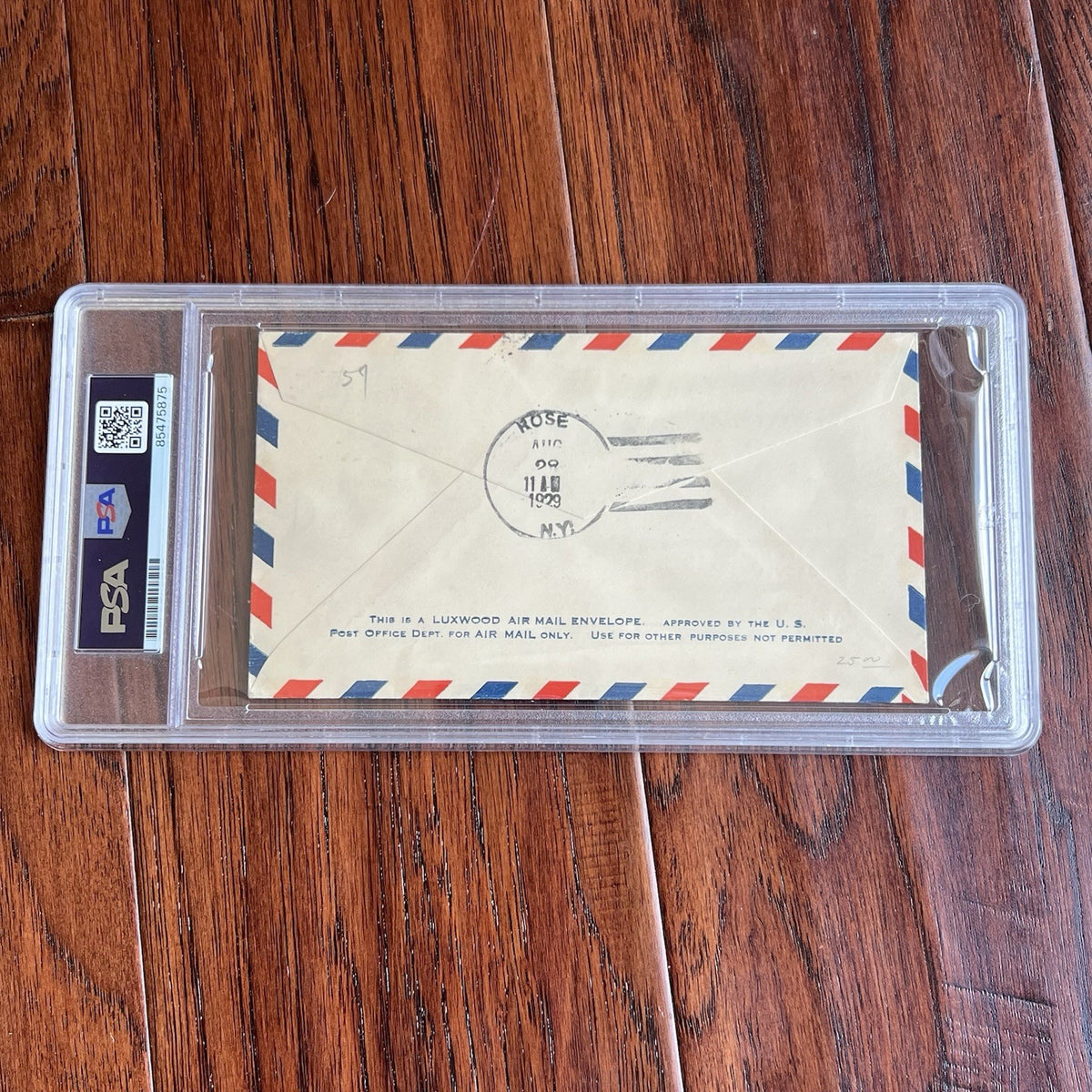 AMELIA EARHART * PSA * Autograph WOMENS AVIATION DERBY Cover Signed * 1929