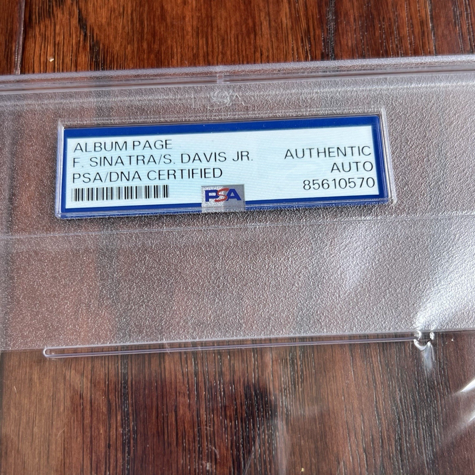 FRANK SINATRA & SAMMY DAVIS JR. * PSA * Autograph Card SIGNED * "Rat Pack" Duo