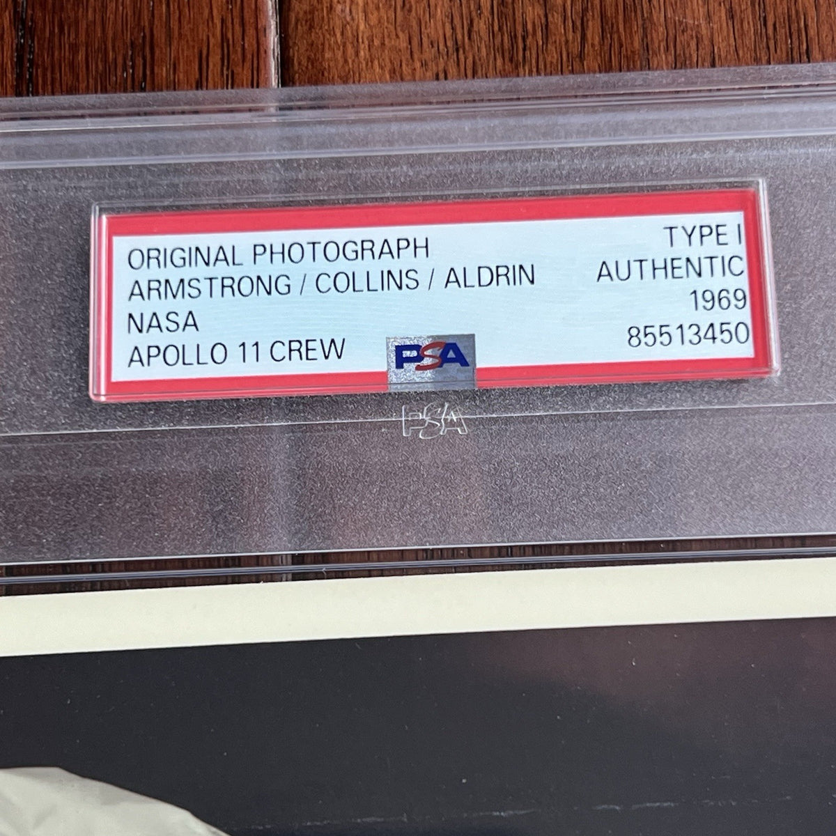 APOLLO 11 CREW * PSA TYPE 1 PHOTOGRAPH * NASA  1969 Neil Armstrong S6931739