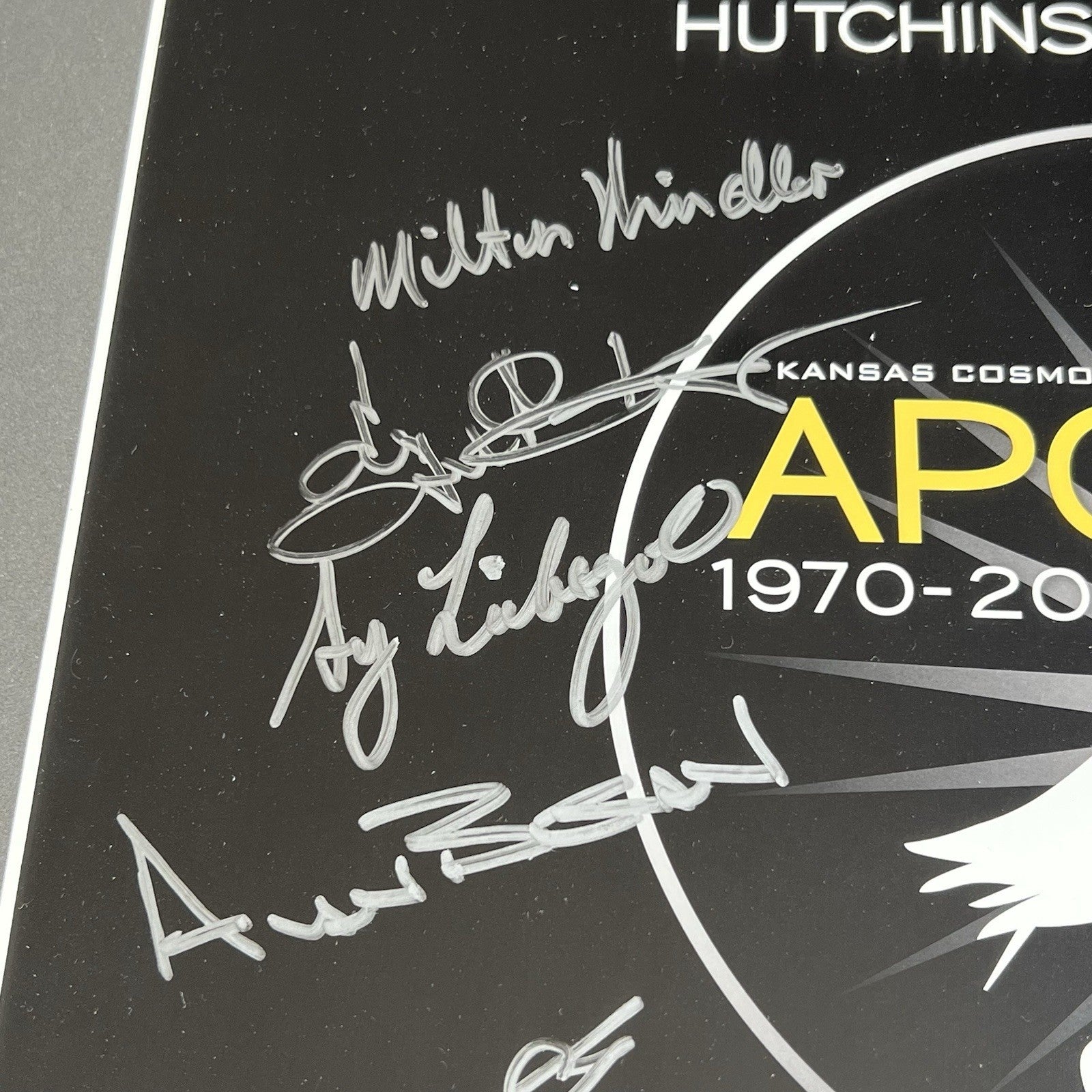 APOLLO 13 * PSA * James Lovell Autograph Signed Alan Bean Poster Kranz Haise