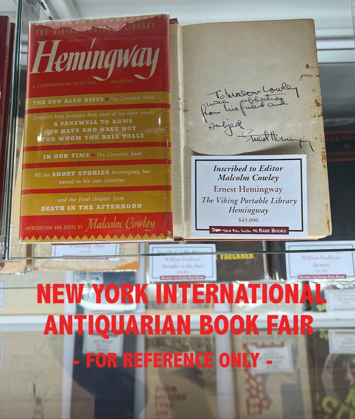 ERNEST HEMINGWAY * JSA * Autograph Book Signed from His Personal Library * Cuba