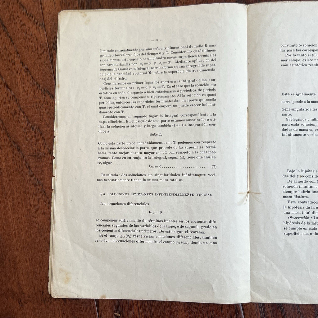 ALBERT EINSTEIN * PSA * Autograph THEORETICAL PHYSICS Signed * Rik = 0 Equation