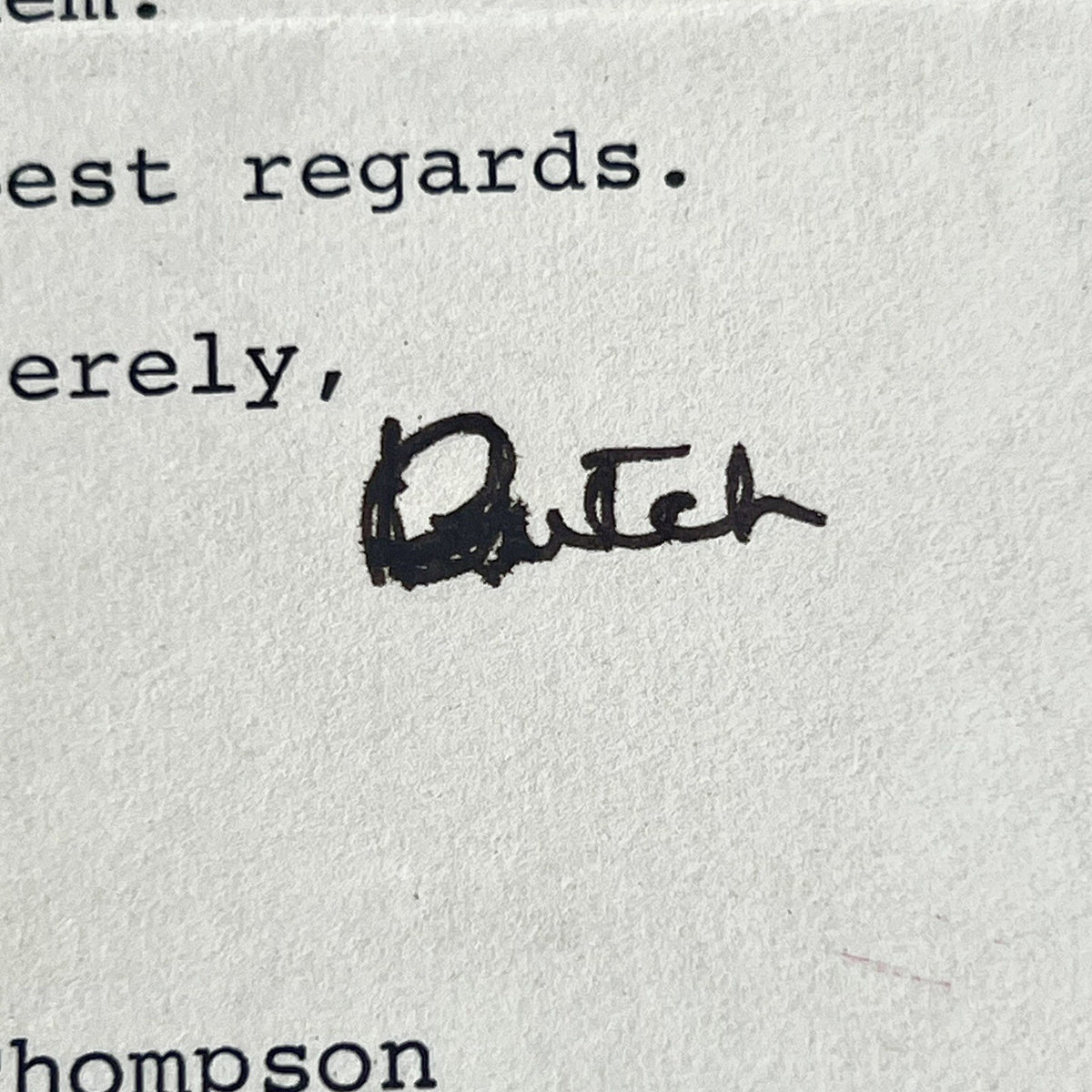RONALD REAGAN * PSA * Autograph White House Letter Signed Dutch As President