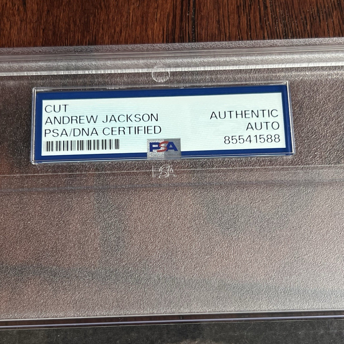 ANDREW JACKSON * PSA * Autograph CUT Signature CUSTOM CARD Signed as POTUS