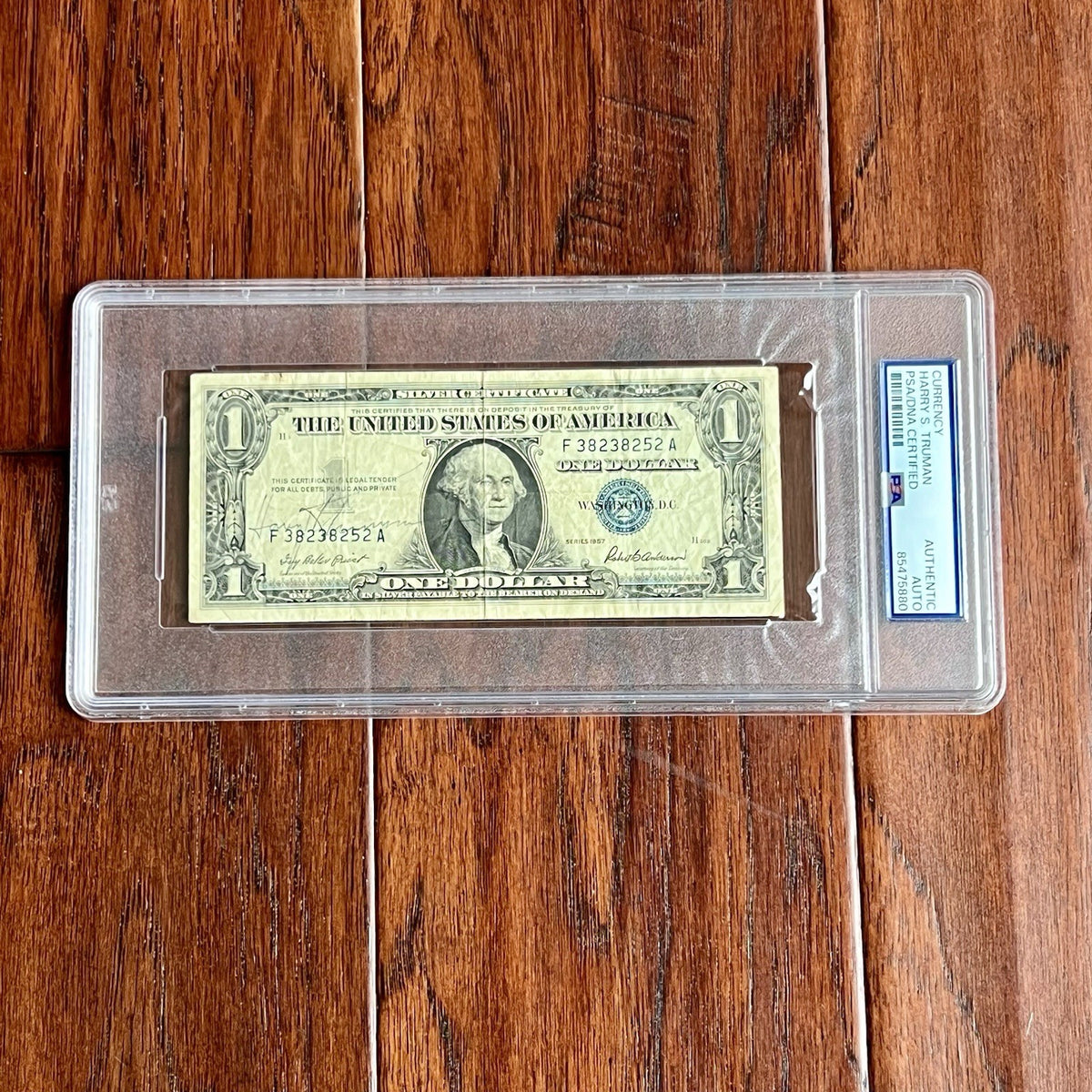 HARRY S TRUMAN * PSA * Autograph $1 Dollar Bill Signed * BUCK STOPS HERE
