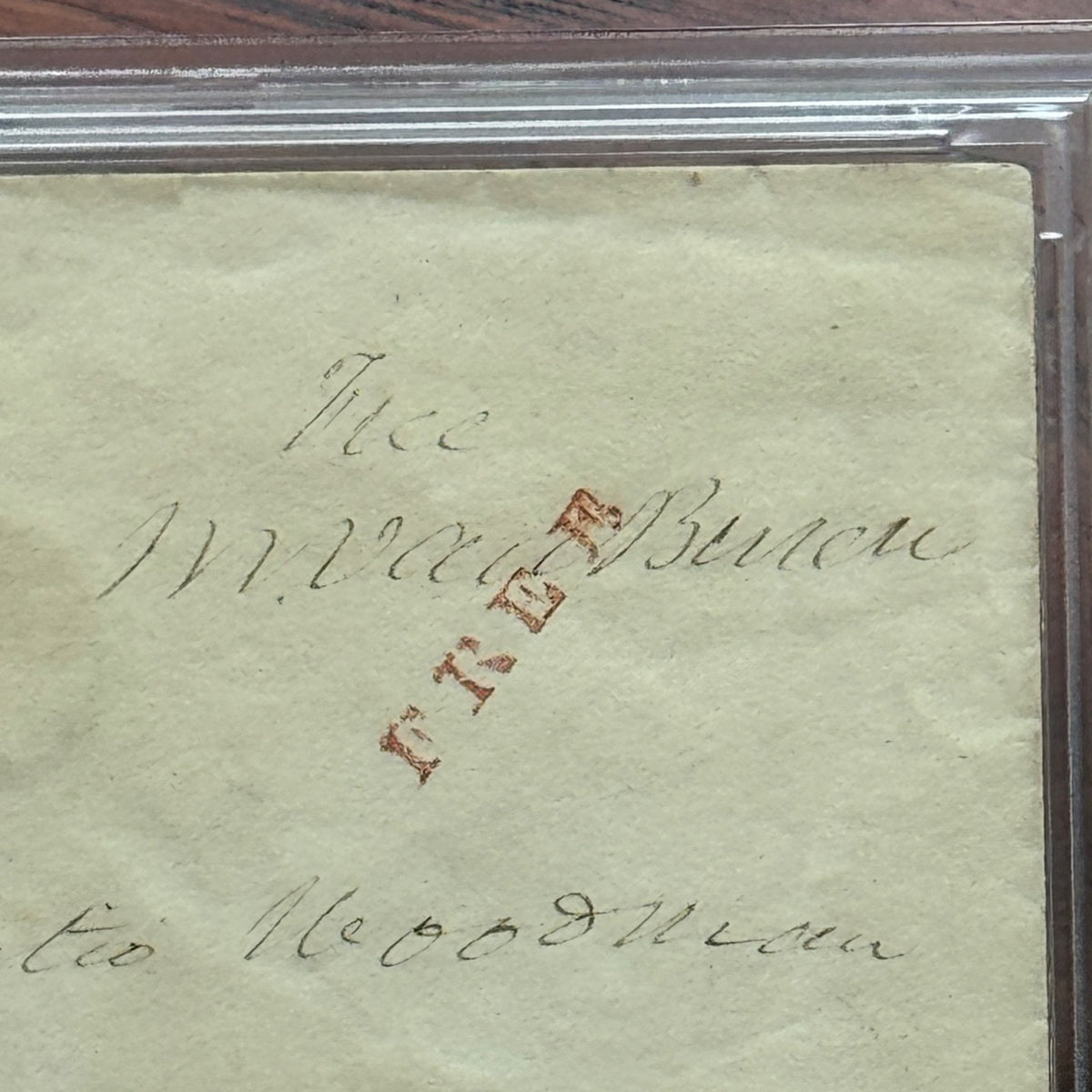 MARTIN VAN BUREN * PSA * Autograph FREE FRANK Envelope Signed * WASHINGTON DC