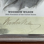 WOODROW WILSON  * PSA * Autograph Cut Signature Custom Card ENGRAVING Signed
