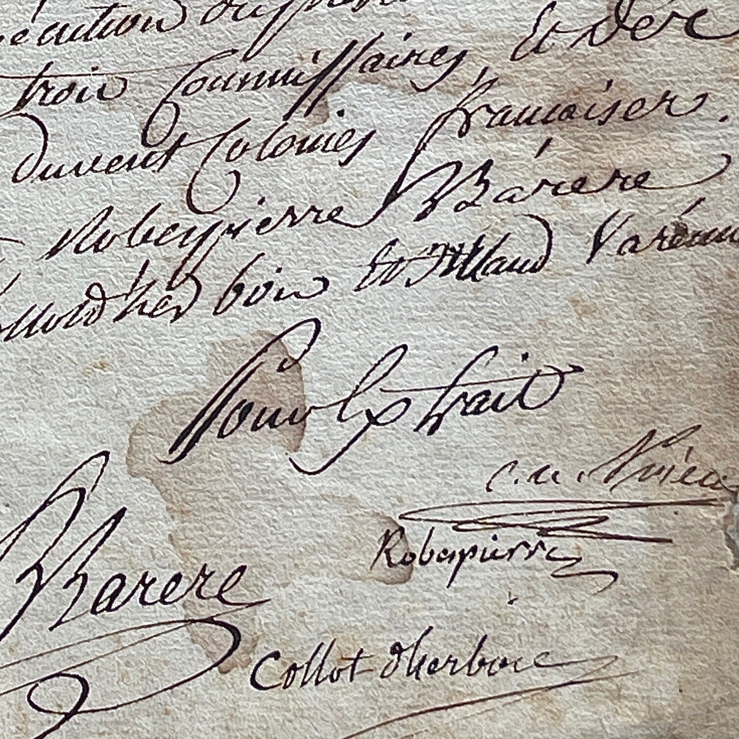 MAXIMILIEN ROBESPIERRE * PSA * Autograph "REIGN OF TERROR" Public Safety SIGNED