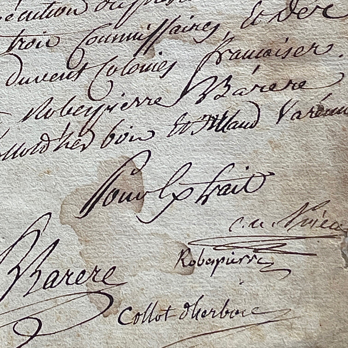 MAXIMILIEN ROBESPIERRE * PSA * Autograph "REIGN OF TERROR" Public Safety SIGNED